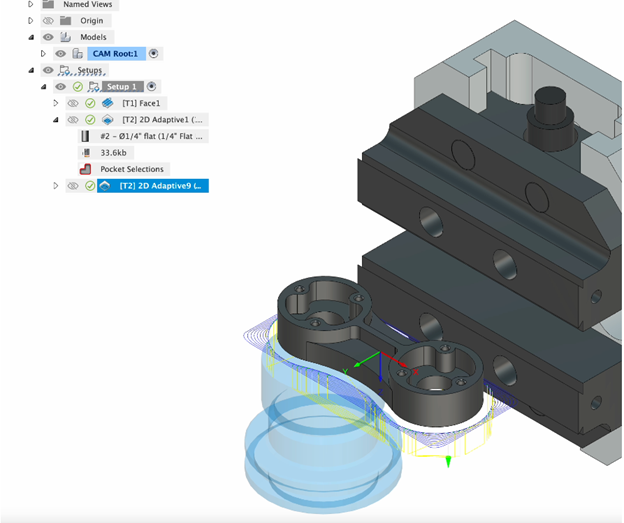 Sử dụng lại hình học cho hướng dao khác trên Fusion 360